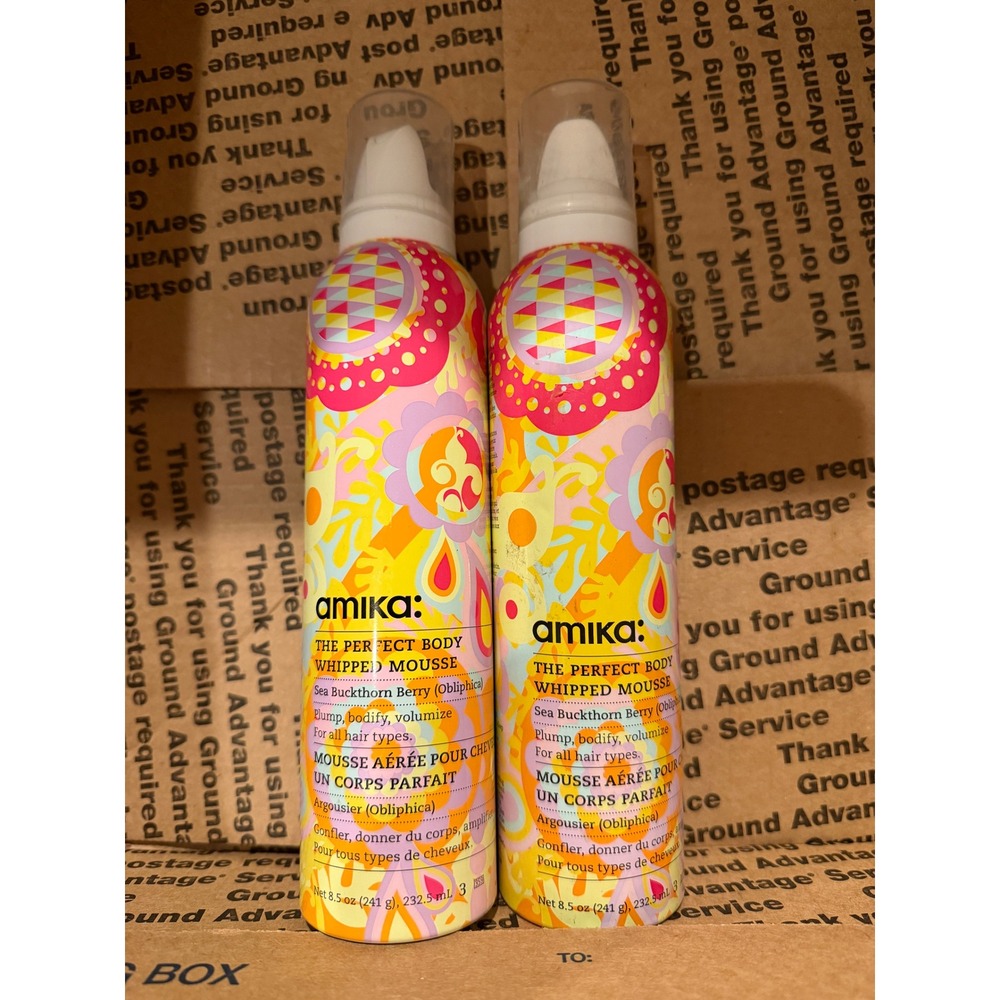 Amika The Perfect Body Whipped Mousse Sea BuckthornBerry Volumizing For All Hair